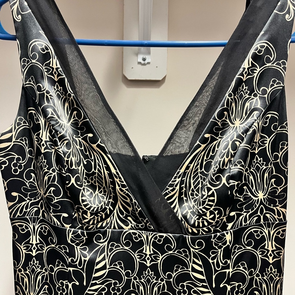 Jones New York Black and White Floral Dress